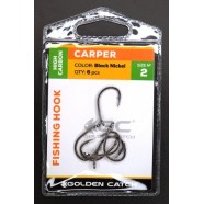 Рибальські гачки, GC Carper, 6шт/уп, колір BN, розмір №2